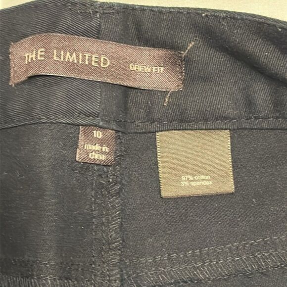 The Limited Flare Leg Crew Fit Black Jeans Womens 10 Denim Stretch Mid Rise 90s - Picture 8 of 12